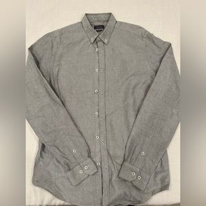 Zara Mens gray dress shirt